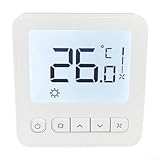 LCD-Thermostat für den Innenbereich mit präziser Feuchtigkeitsregulierung und programmierbaren Einstellungen zur Optimierung von Komfort und Energieeffizienz