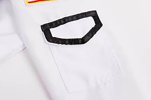 Cuteshower Kids Astronaut Nasa Costume For Boys Girls Space Jumpsuit (White, 5-7Years) #TOP5