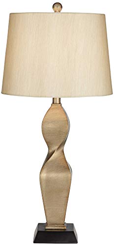 Lámpara de mesa moderna Possini Euro Design 30" dorada miniatura 3
