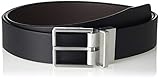 Serie: Formal Calvin Klein Herren FORMAL REV.ADJ. Belt 3.5CM Gürtel, Schwarz (Black/Brown 910), 674 (Herstellergröße: 90)