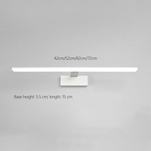 Lámpara de pared LED moderna rectangular en color negro de 42cm con luz cálida 6