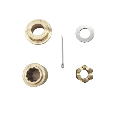 Hélice fixe pour moteur 2 temps 30 CV kit bagues intérieures extérieures et goupille