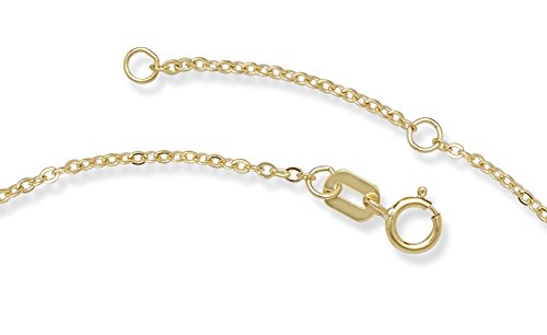 Jewelryweb Solid 14K Two-Tone Gold 9-10-Inch Adjustable 8Mm Interlocking Hearts Cable Station Anklet #TOP2