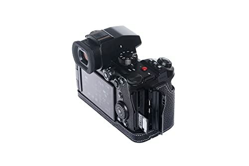 Demi-étui cuir véritable Panasonic S5 Mark II évite rayures noir - 5