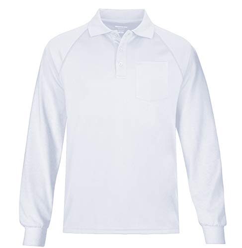 Polo de golf homme rouge manches longues pour parcours automnaux 5XL