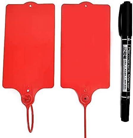 100 Plastic Shipping Tags Water Proof Labeling Writable Shipping Labels ...