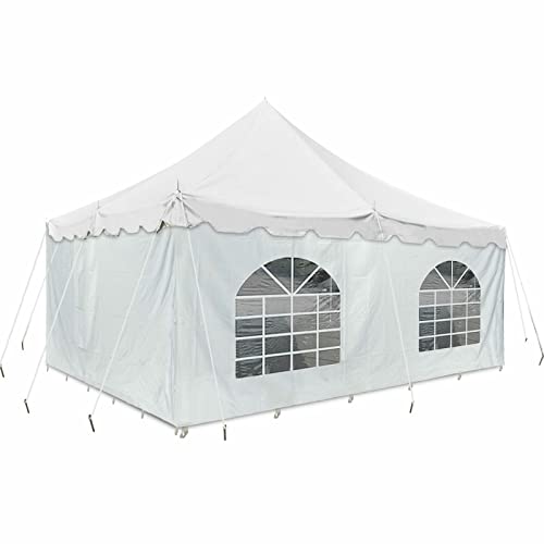 Party Tents Direct 20'X 20' Weekender Canopy Pole Tent With Sidewalls - Easy Up Canopy Tent With 80 Person Capacity - Outdoor Canopies For Parties, Weddings, And Events (White) #TOP5