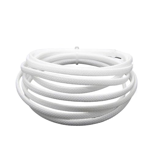 Funda de Cable de protección de Alta Densidad con Aislamiento de Pet de 2 Metros(White,8mm)