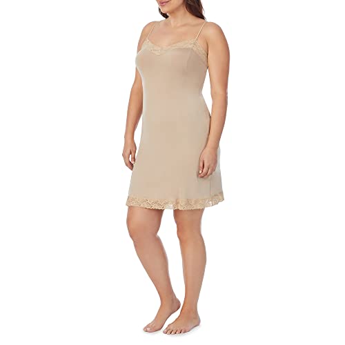 Image of Jones New York Women's Silky Touch inch38 Spaghetti Strap Anti-cling Full Slip W /Lace