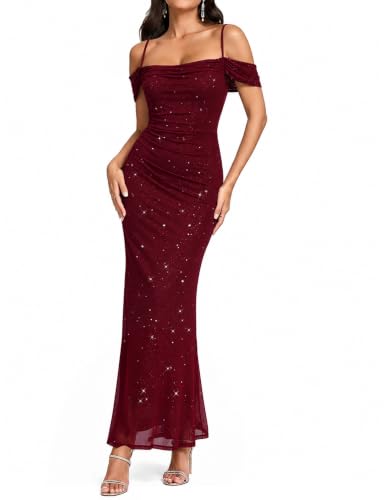 Wedtrend Womens Evening Gowns Formal Wedding Guest Dress WTS6021 Burgundy S