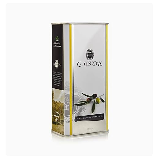 La Chinata Aceite de Oliva Virgen Extra Lata Grande, Natives Olivenöl en atractiva lata, 2er Pack (2 x 500 ml)