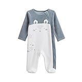 Velours Petit Béguin - Pyjama bébé en velours ouverture zippée Rêverie