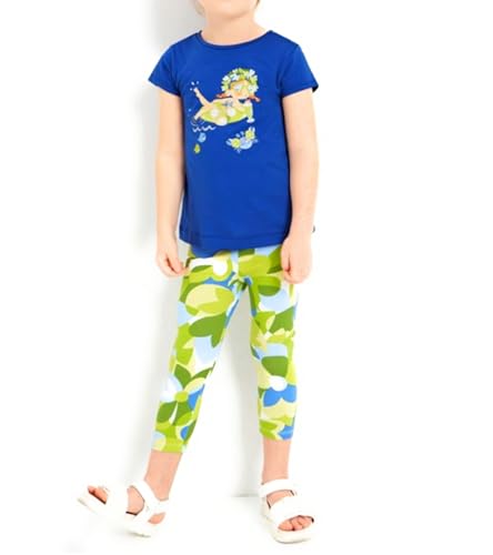 Legging pirate Mayoral à motifs citron vert en coton durable pour fille de 3 ans