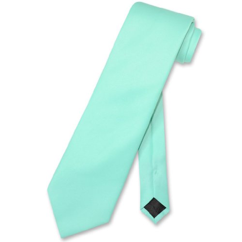 Vesuvio Napoli NeckTie Solid AQUA GREEN Color Men's Neck Tie