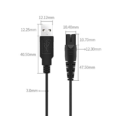USB Charging Cable for Water Flosser, Portable Cordless Oral Irrigator Replacement Cable, Compatible with Nicwell Fairywill Aquasonic Nicefeel Oralfree INSMART TUREWELL Yafex Zerhunt Tovendor Hangsun