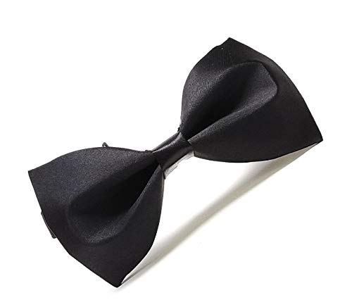 Image of JAGMOOLYA Products The Perfect Classic Satin Pre-Tied Bow Tie Formal Solid Tuxedo Bowtie Adjustable Length Many Colors and Styles Bow for Adults and Children