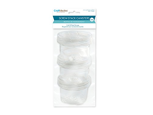 Image of Craft Medley PB816 Screw-Stack Canisters, 2in by 1.5in