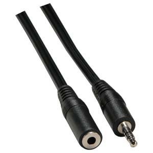 Cable Central LLC100Ft 3.5mm Stereo M/F Speaker/Headset Cable - 100 Feet
