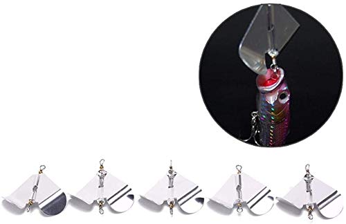 Haken 5 stücke Neue rotierende Klinge Fiy Angeln Hartmetall Spinner Köderlöffel Angeln Wobblers Angelschraube Angeln… – Bild 6