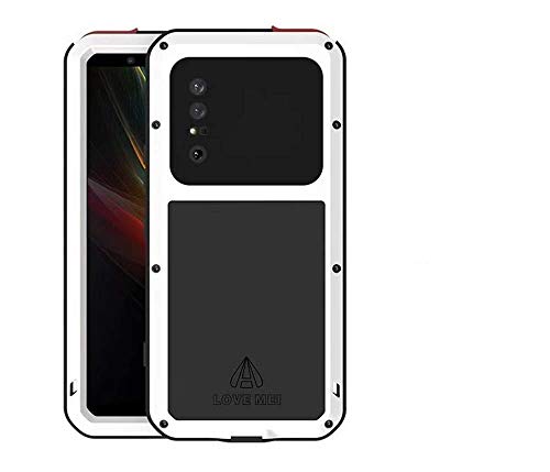 Xperia1-II�p�̕ی�P�[�X SOG01 SO-51A �A���~�P�[�X ���^���P�[�X �o���p�[ �����K���X�t�� �G�N�X�y���A�����}�[�N�U�p 5G �P�[�X �A���~+�Ռ��z���V���R�� ���x�^�t�P�[�X �ϏՌ� �h�o PODITAGI (Xperia 1 II