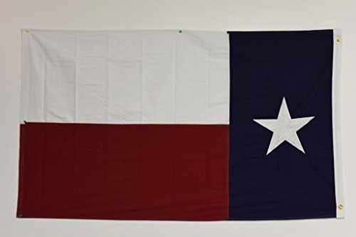 3X5 Texas Lone Star State Embroidered Cotton Flag 3'X5' Ft Banner Grommets Hand Made Sewn Cotton #TOP1