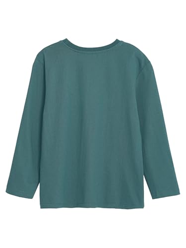 JEATHA Unisex Kids Long Sleeve Soft Undershirts Underwear Boys Girls Round Neck Cotton Basic Tees Tops4