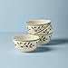 Lenox 870016 Holiday Melamine 4-Piece All-Purpose Bowl Set, Christmas Dinnerware, Hosting