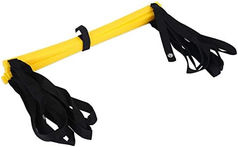 01 Speed Agility Ladder, Portable Practical Flexible Durable Agility Ladder, Dynamic Flexibility for Foot Speed(Yellow, 3.5 Meters 7 Pieces)
