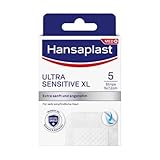 Hansaplast Wundverband Ultra Sensitive 5 x 7,2 cm XL für sehr empfindliche...