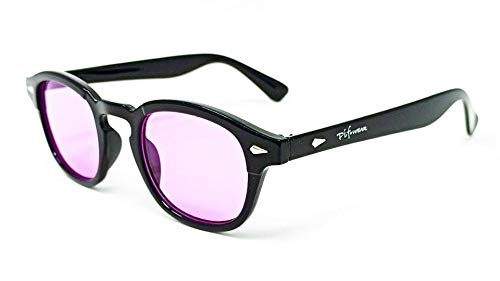 Lunettes De Soleil Pif Wear Depp 2s - Monture Tortue Brillante, Verres Bleu Dégradé - 100% UV400 - Fabriqué En Italie