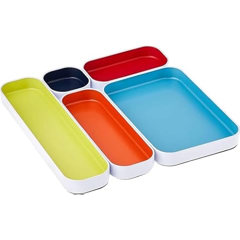 Three by Three Seattle 5 Piece Metal Tray Set Cover