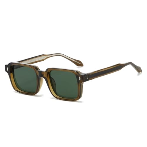 Lunettes de soleil anti éblouissement UV400 rétro rivets homme femme punk