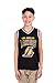 Ultra Game Boys' Tank Top Mesh Sleeveless Muscle T-Shirt,Los Angeles Lakers,Black,8