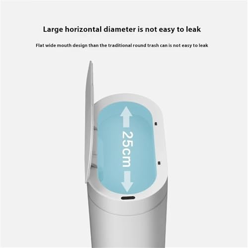 Basurero automático 7L recargable USB azul miniatura 2