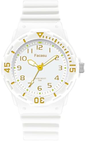 Kids Analog Watchfor Boys Girls,50M Waterproof Children Quartz Watch,Soft Strap,Easy to Read Watch for Kids,Learn Time Watch Ages 4-12