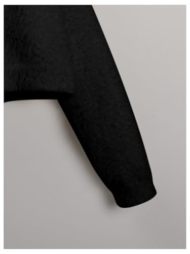 Image of Floerns Girls V Neck Long Sleeve Button Front Knit Cardigan Crop Top