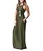 Produktbild Rojeam Frauen-Sommer-festes langes Boho-Kleid-Strand-Sommerkleid mit Taschen