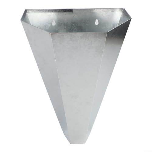 Cono de retención de metal galvanizado para inmovilizar pavos grandes 8