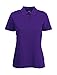 Fruit of the Loom - SS092M - Polo - Femme - violet - 38 (Taille fabricant: XS)