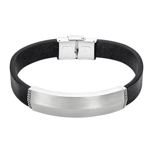 LOTUS STYLE Pulsera Hombre Acero Inoxidable 316L Brazalete de Diseño Sofisticado, Confortable y Resistente al Agua   Pulseras Hombre   Marrón 215.00 mm LS2403 2/1   Ideal para Regalo
