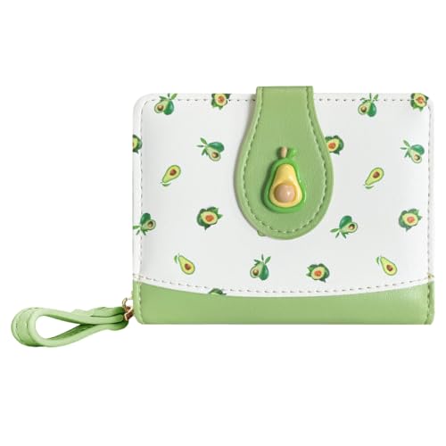 Image of Sunwel Fashion Girls Cutest Prints Wallet Card Slots Small Wallet with Zipper Coin Pouch Wallet for Women