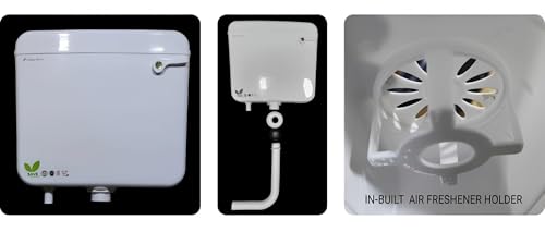 Image of Clay Plus Cermic One Piece SIlverside Western Floor Mounted European English Toilet /Commode /European Commode Square With Soft Close Seat Cover For Toilets, Home, Bathoom