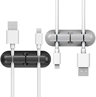 2 Pack Cable Clips - Simr Cord Organizer, Cable Management, 6mm Wire Holder