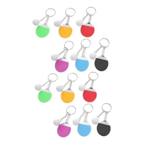 Porte-clés raquette de tennis de table lot de 12 : cadeau idéal pour club et amateurs du sport