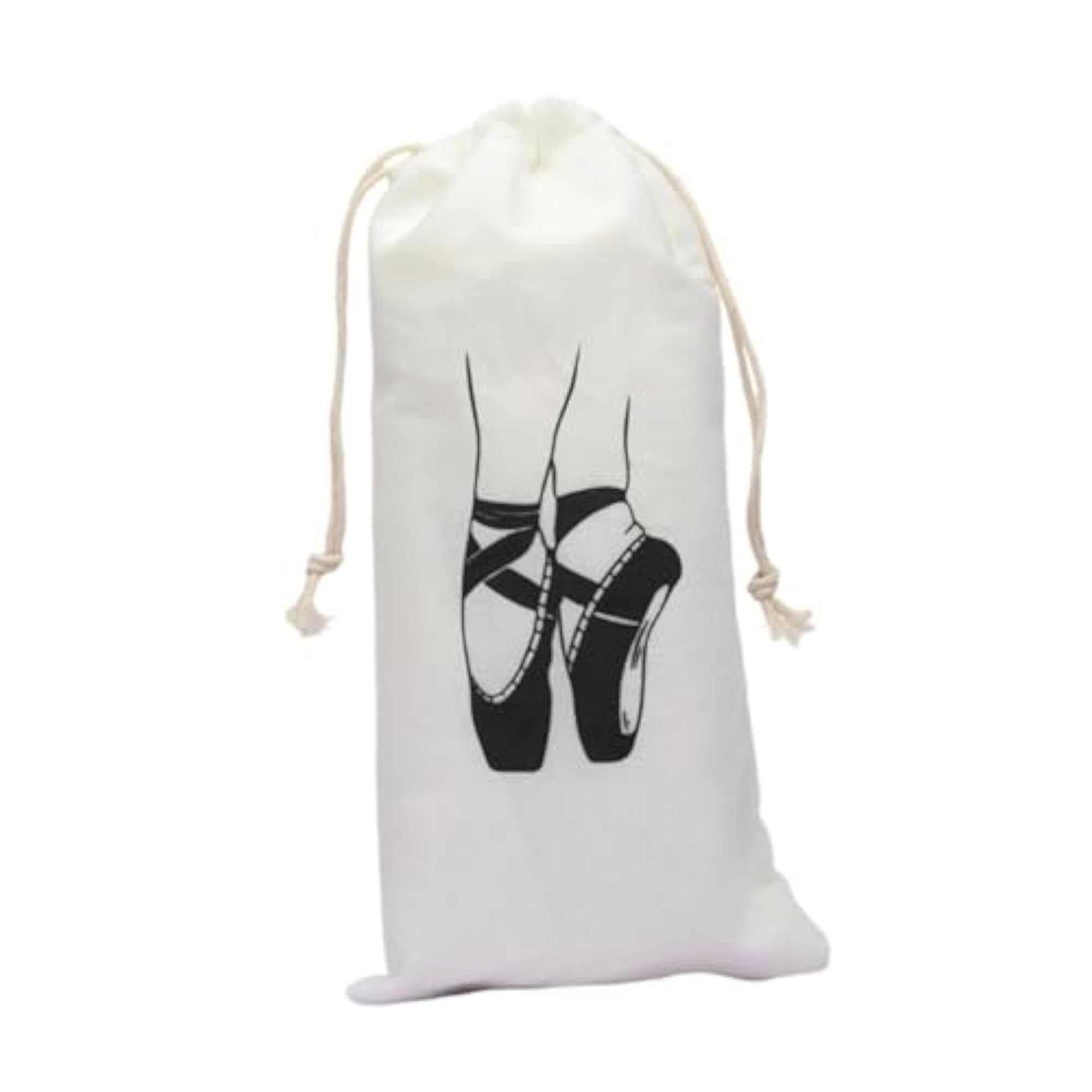 Dance Shoe Bag Accessory, Spacious with Drawstring for Studio