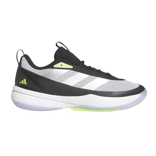adidas Tenis de baloncesto unisex para adultos, Gris transparente, plateado, negro metálico, 40 2/3 EU