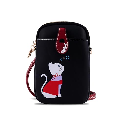 Cell Phone Purse,Small Crossbody Bag for Women,Cute Leather Handbag with Adjustable Strap for Travel Work Daily