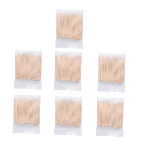 HAPINARY Cotton Swab Sticks 7 Pack Disposable Cleaning Rods Small Pointed Swabs for Makeup Shop Use