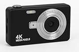 Câmera Digital 4K 48MP. HD Portátil com Zoom 16x e Tela 2.4” | Foco Automático, Anti-Vibração e Flash Integrado | Câmera Compacta para Fotos, Vídeos, Vlogs e Viagens