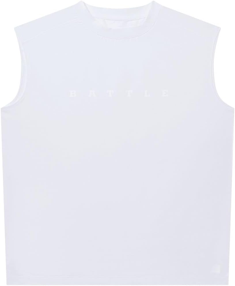 Battle Sports Oversized Fly Sleeveless Performance T-Shirt, 4-Way Stretch, Quick-Drying